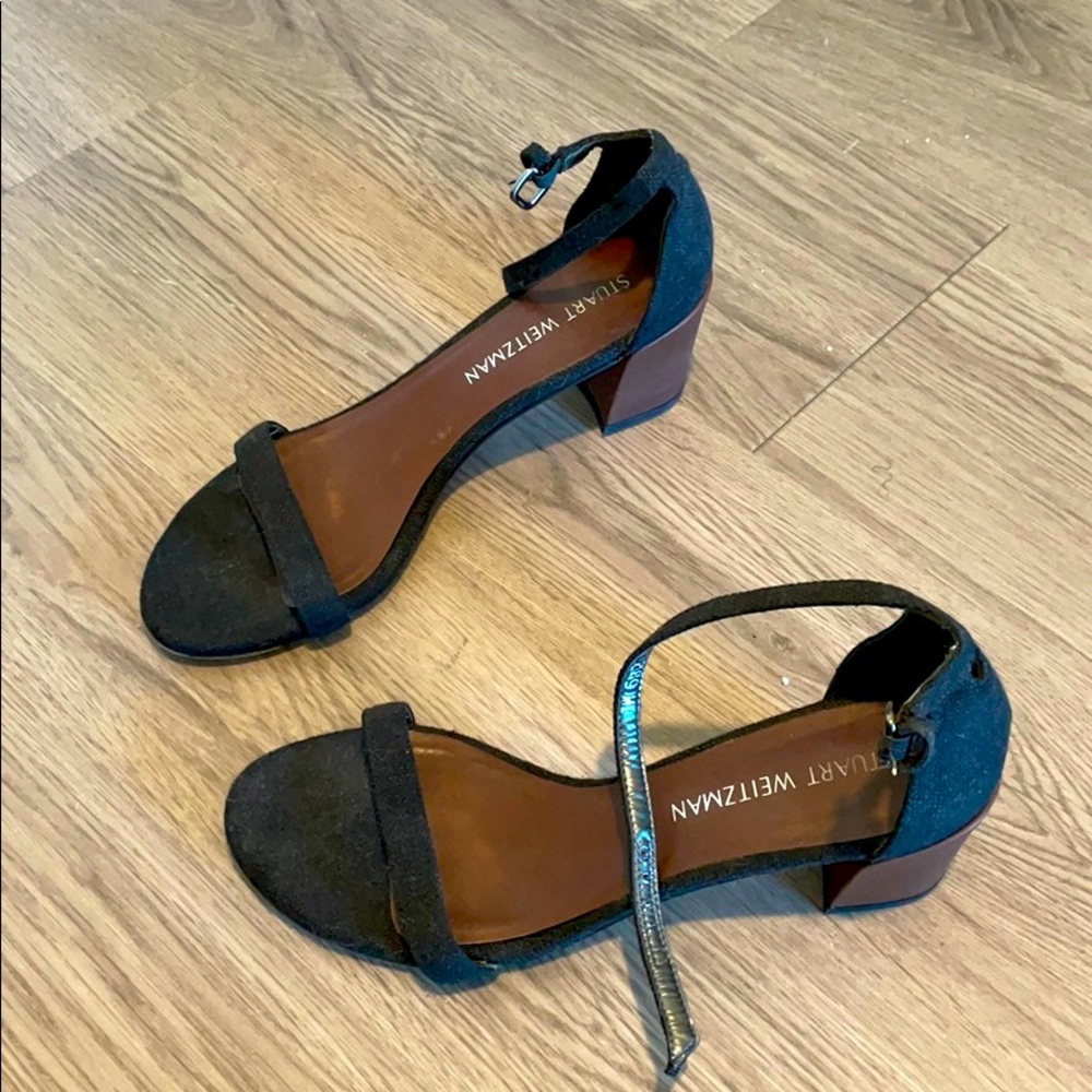 Stuart weitzman heels black size 8